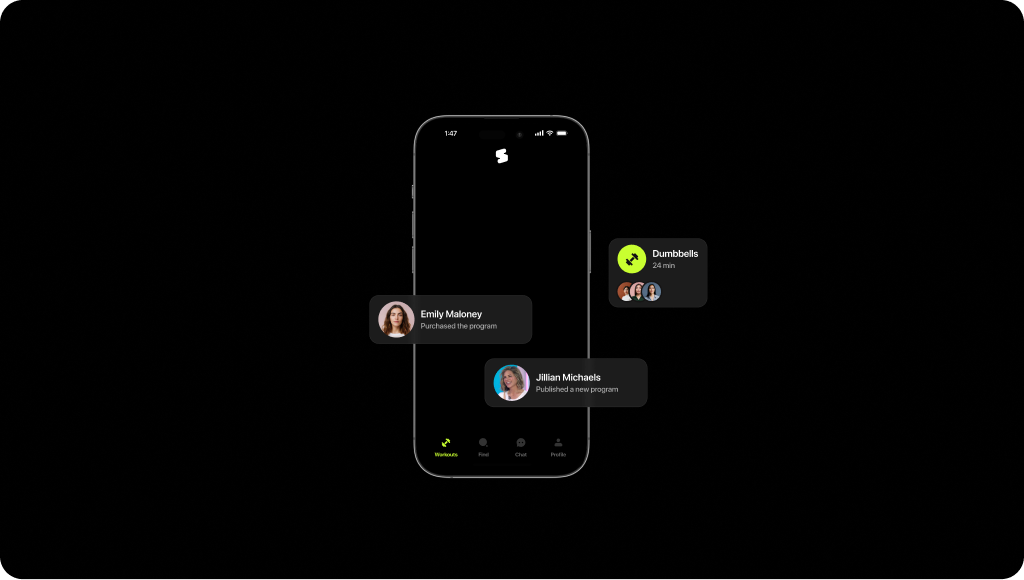 SocialFit fitness marketplace mobile app UX UI design case study
