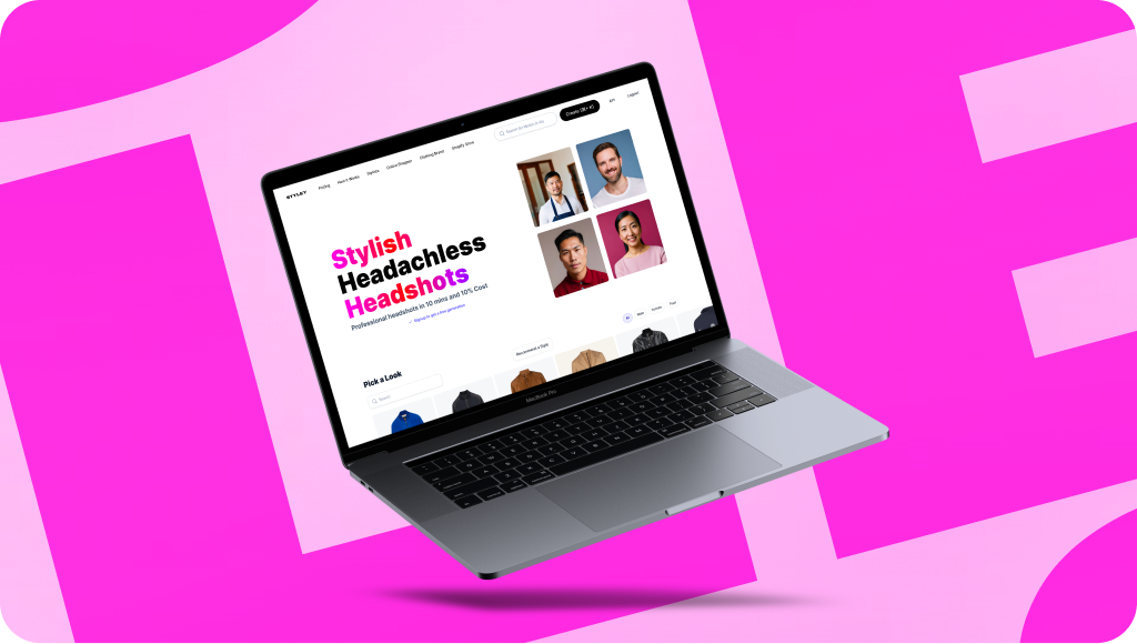 Styley AI fashion web app UX UI design case study